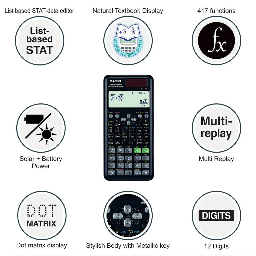 CASIO FX-991ES Plus-2nd Edition Scientific Scientific Calculator