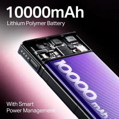 boAt 10000 mAh 22.5 W Power Bank  (Burgundy, Lithium Polymer, Quick Charge 3.0 for Mobile)