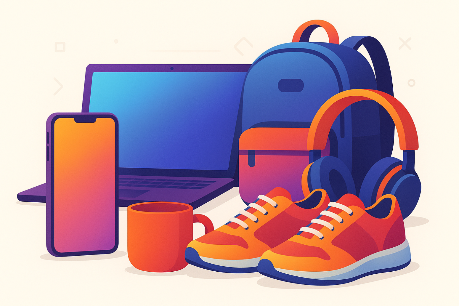 make arrticive images which so products as vector form 